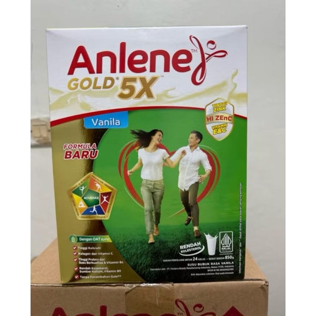 

Anlene gold 5x vanila original & coklat 850g - susu bubuk dewasa tulang sendi & otot