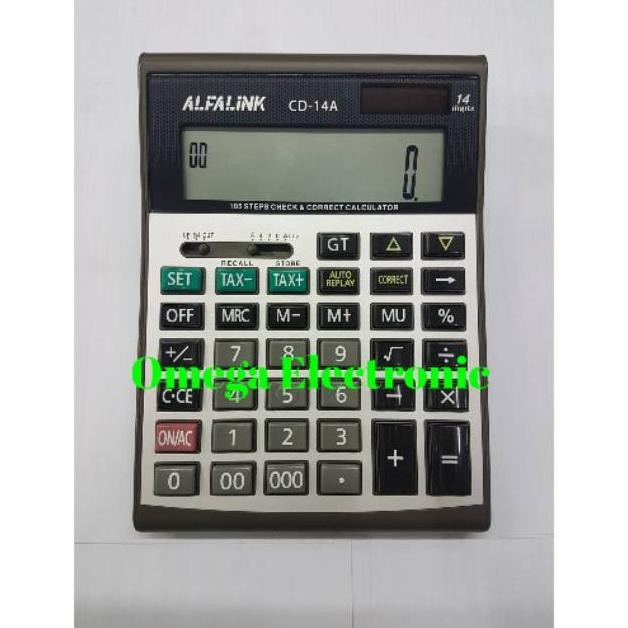 

Alfalink Calculator CD-14A - Kalkulator Desktop Meja Office Check Correct 14 Digits Nugi