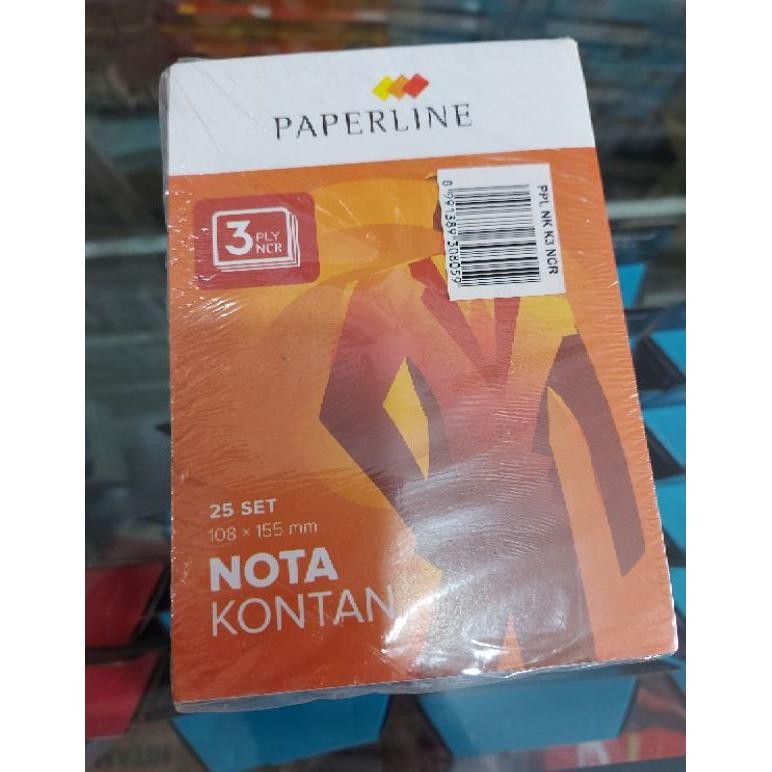 

Nota kontan NCR 3ply/ 3rangkap kecil Paperline Nugi