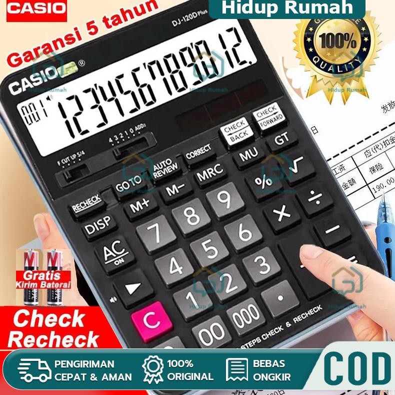 

Kalkulator Casio M J 120D PLUS CHECK CORRECT Kalkulator Meja Check Correct 100% asli Nugi