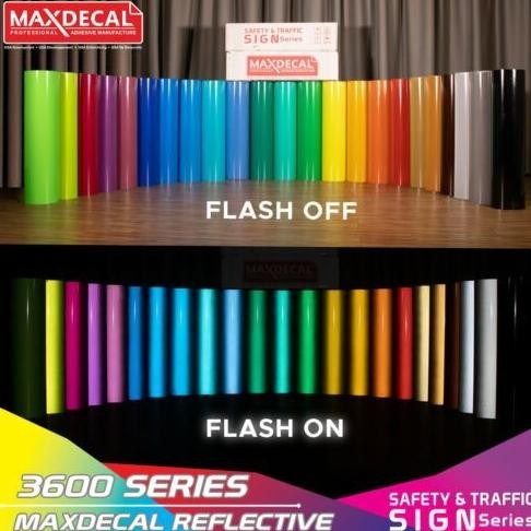 

Sticker Maxdecal 3600 60cm Reflective Sheeting not Asahi Transign Nugi