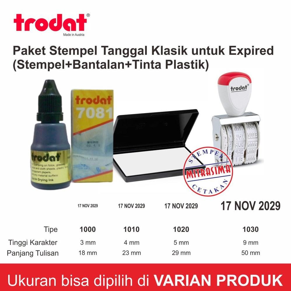 

Stempel Tanggal + Bantalan + Tinta untuk Expired / Kadaluwarsa Nugi