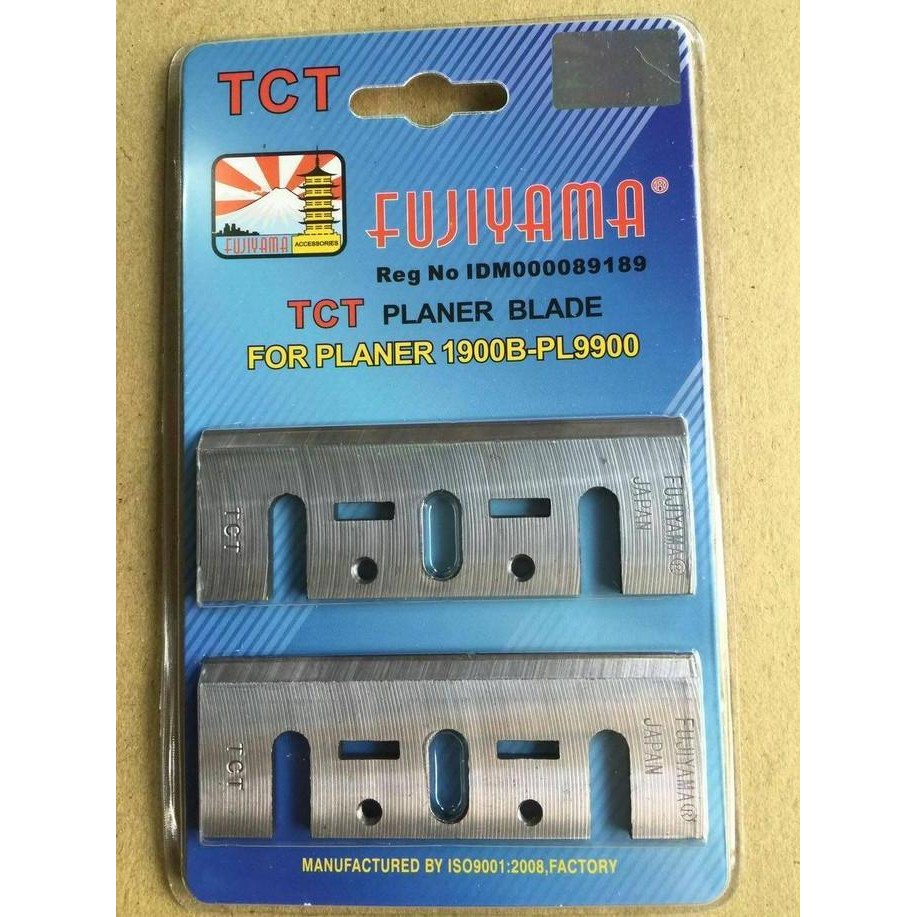 

Tersedia FUJIYAMA TCT Planner Blade 82mm - Pisau Serut Kayu Ketam Mesin Planner