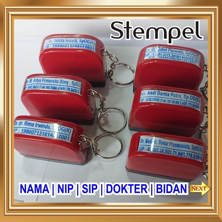 

STEMPEL NAMA DOKTER SUSTER BIDAN PERAWAT TYPE 13 X 35 DAN 13 X 43 FLASH WARNA TOKO KANTOR NOTA KWITANSI FAKTUR SERBAGUNA Nugi