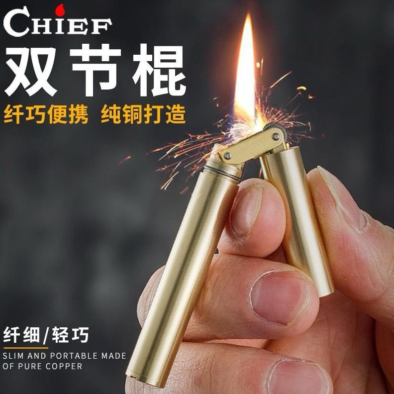Mancis Korek Api Minyak Retro Slim Nunchaku Chief Lighter 3980 Gift Nugi