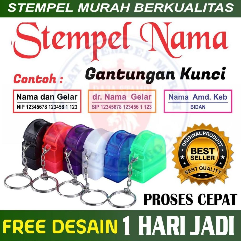 

Stempel Nama, NIP, HP, Dokter, Bidan, Perawat Gantungan Kunci STEMPEL GANCI BIDAN / DOKTOR PREMIUM Nugi