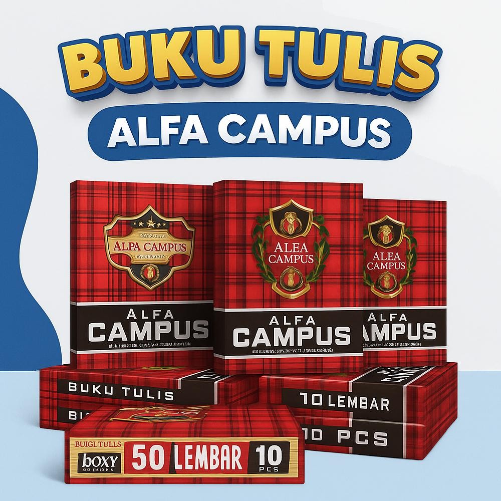 

Buku Tulis Campus 50 Lembar 1 Pack Isi 10 Pcs Nugi