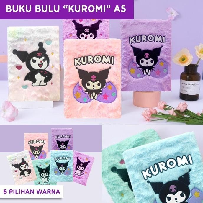 

Notebook Buku Bulu Sanrio Kuromi Buku Diary Jurnal Bulu A5 - NBU-075 Nugi