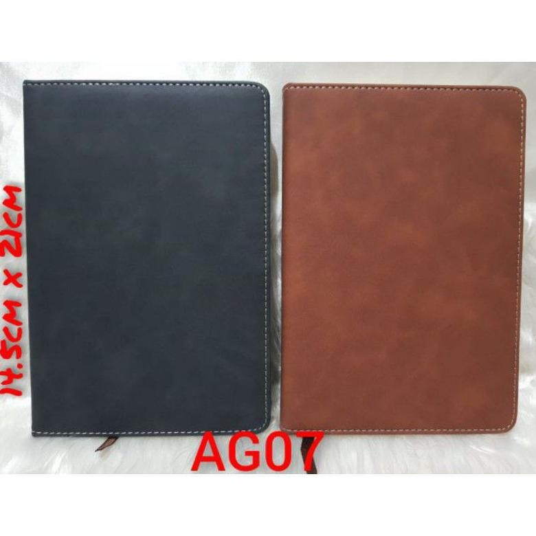 

AG 07 Agenda Kulit A5 / Buku Catatan / Notebook Kulit Exclusive dapat dicustom Logo Perusahaan Nugi