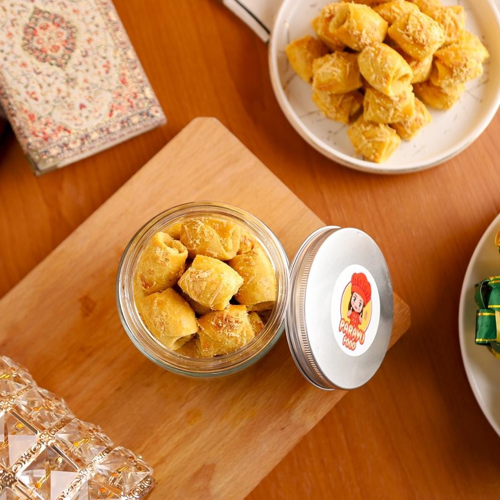 

NO_MORE Parayu Food - Kue Nastar Kotak Special Keju Toples Plastik 200 Gram