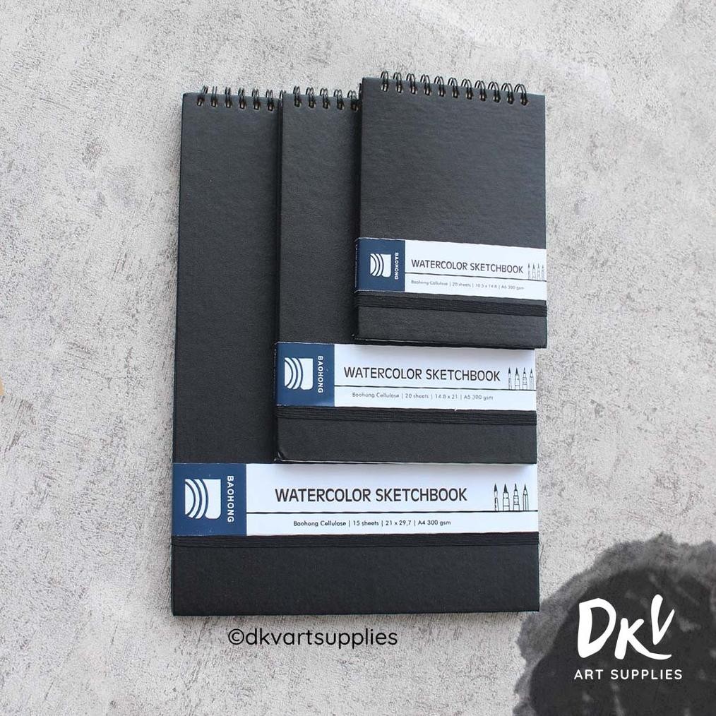 

Watercolor Sketchbook Baohong Cellulose 300gsm A6 / A5 / A4 Nugi