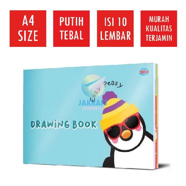 

(5 Pcs) Buku Gambar SiDU A4 isi 10 Lembar Putih Polos Tebal Kualitas Ekspor SDU-DB-10 Sinar Dunia Nugi