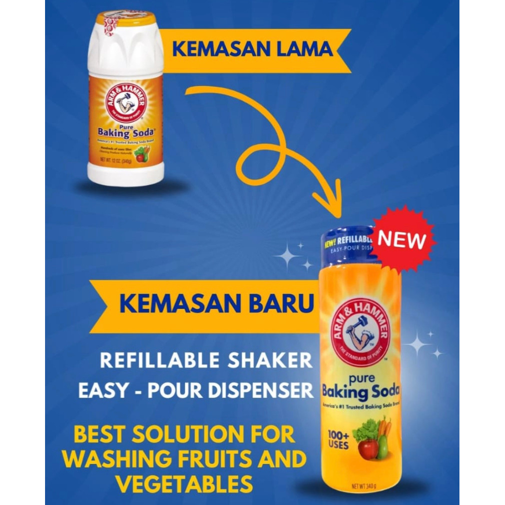 

Arm & Hammer Baking Soda Shaker 340gr