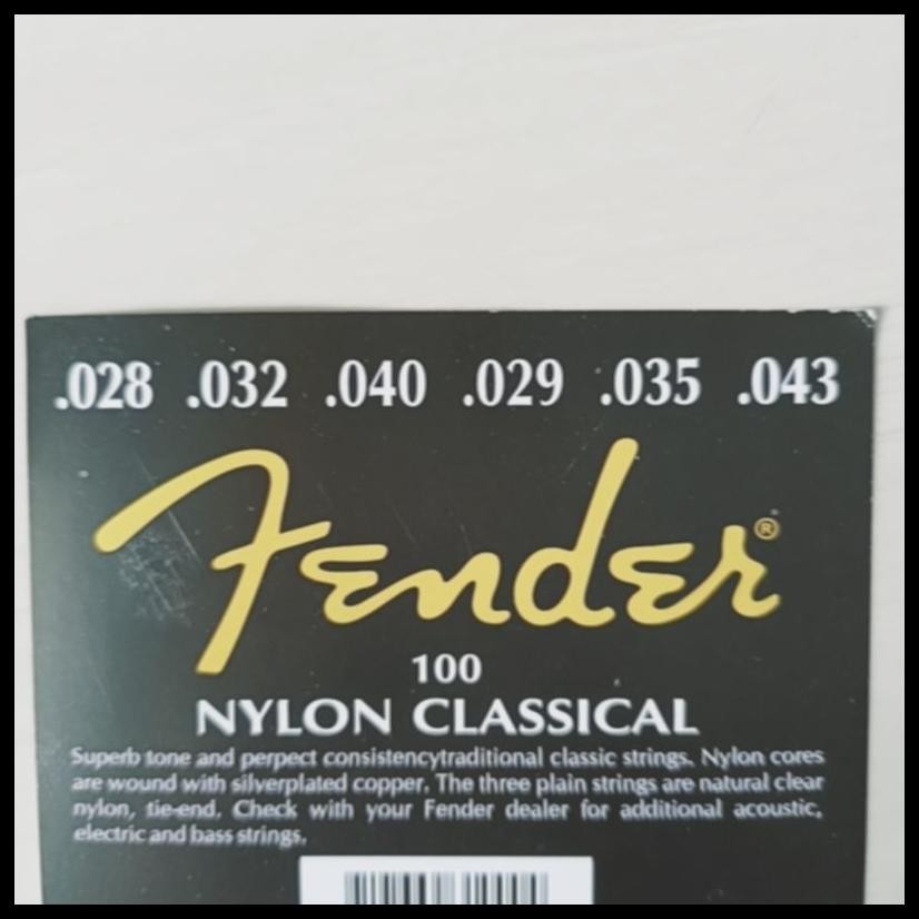 SENAR GITAR NILON ECERAN 1 PAK, NO 1,2&3