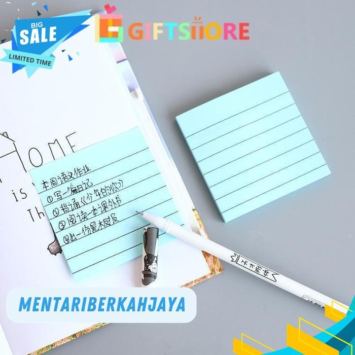 

READY 70 LEMBAR STICKY NOTE MEMO HORIZONTAL STICKER NOTEPAD POST MAKER STIKER MASSAGE PESAN BOOK NOTE-GS BY MENTARI BERKAH JAYA