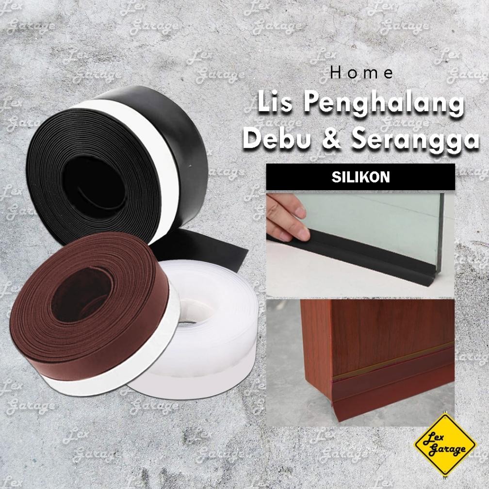Door Seal Strip Karet Penutup Celah Bawah Pintu Jendela Sekat Pembatas 5m Nugi