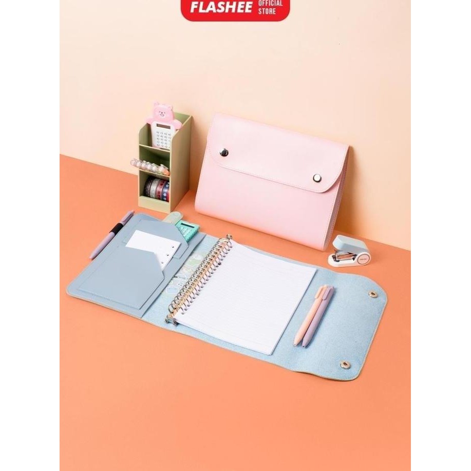 

Tersedia Flashee Binder Kira A5 - Notebook Polos 20 Ring Kuliah Planner Stationery