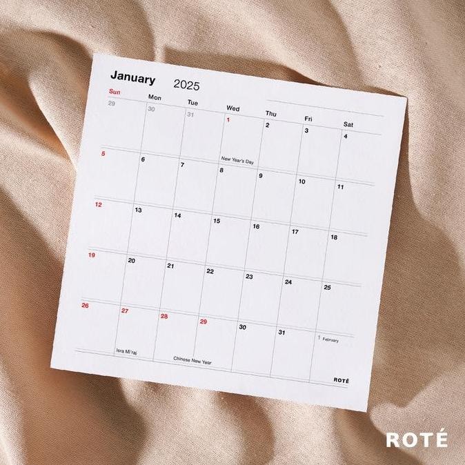 

Tersedia Kalender Meja Aesthetic Duduk Planner 2025 - Calendar Minimalis Harian
