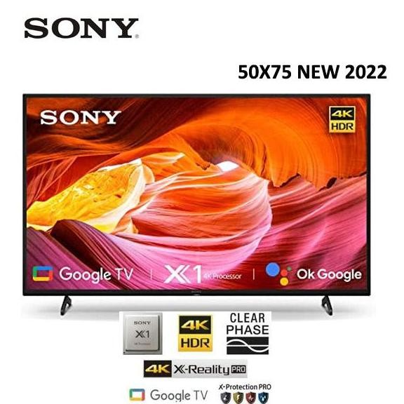 SONY BRAVIA UHD 4K ANDROID TV 50X75 DIGITAL TV GARANSI RESMI SONY