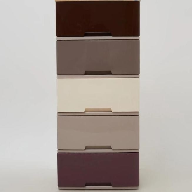 Laci Serbaguna Lemari 5 Susun Plastik Rak Kabinet Tingkat Rak Serbaguna Ckh-540 Modern Cxd 520 Lemar