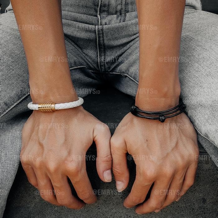 Tgs Emrys Dustin Simple Bracelet Gelang Couple Pria Wanita Termurah