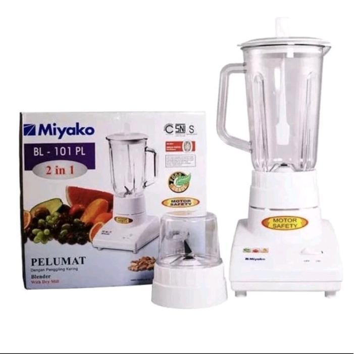KS Blender Miyako BL-101PL Plastik 2in1 - Alat Dapur Multiguna