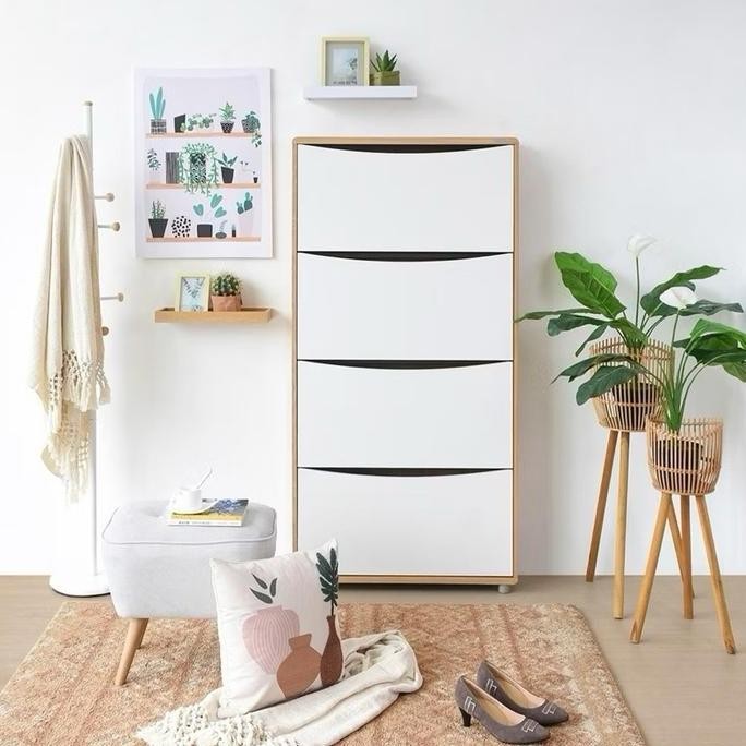 Laci Serbaguna Informa Mile Kabinet Sepatu 4 Tingkat