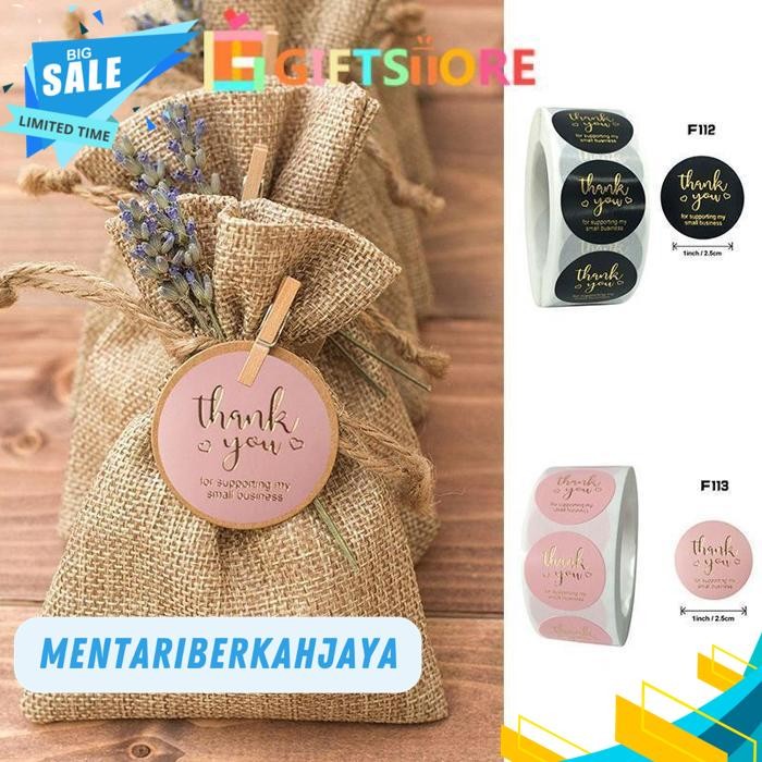 

1 ROLL (500 PCS) STICKER LABEL MAKANAN TULISAN THANK YOU FOR YOUR ORDER / STIKER PACKING / STIKER TERIMAKASIH BY MENTARI BERKAH JAYA