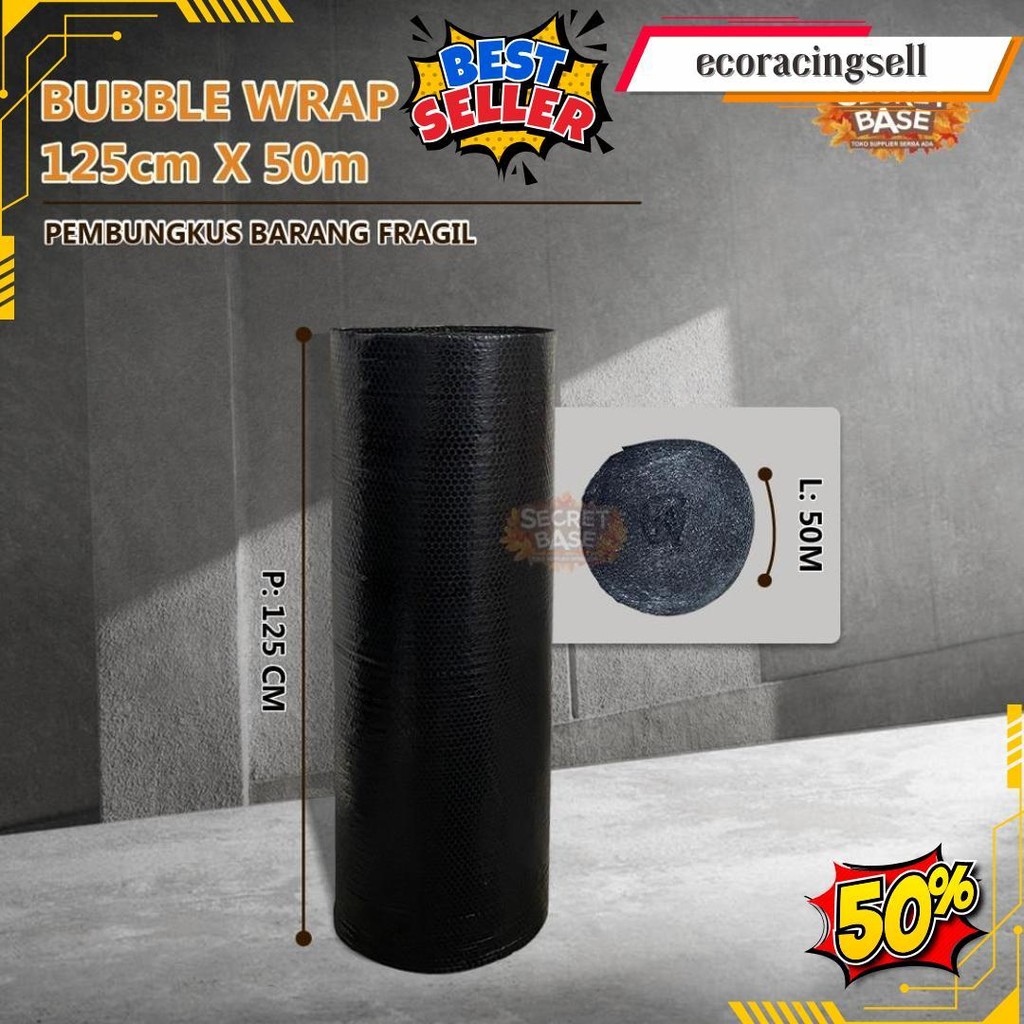 

(Gratis Ongkir) Bubble Wrap Rol 125Cm X 50M - Bubblewrap Packing Tebal Kuat Murah Berkualitas Termurah Banget