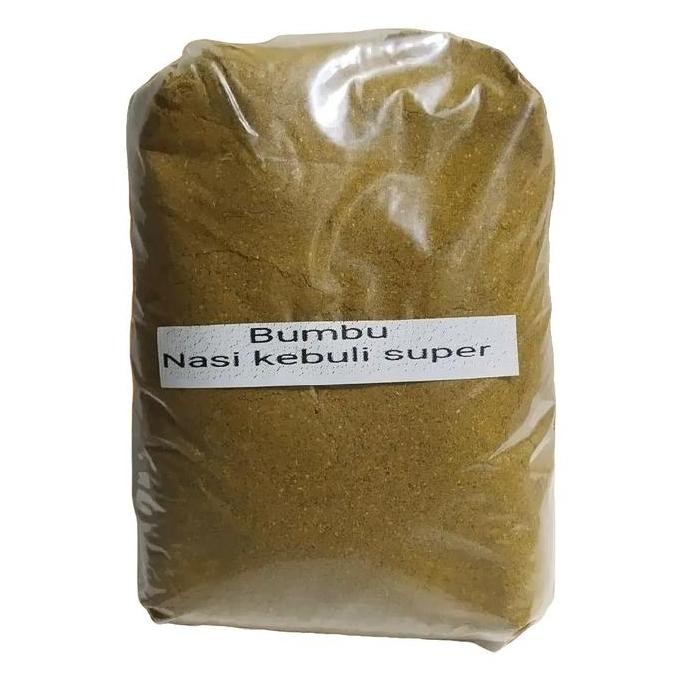 

Bumbu Nasi Kebuli Super 500grm - Rempah Bubuk Instan Masakan Kuning - Bahan Herbal Pedas Asin Penyedap Spices Msg - Autentik Timur Tengah MRS