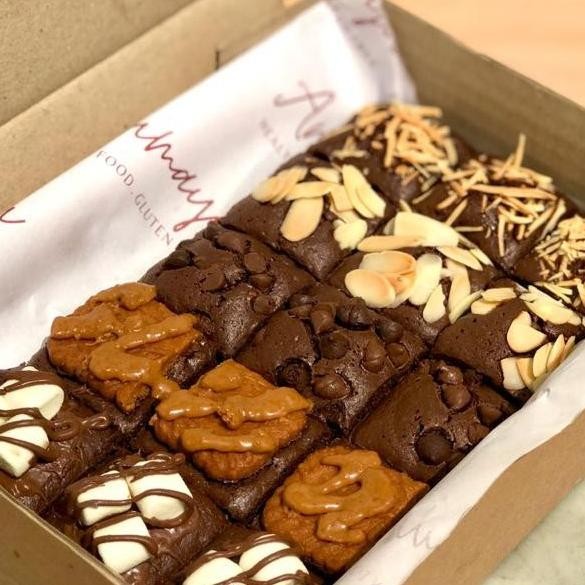 

Gluten Free Fudgy Brownies Ukuran Kecil