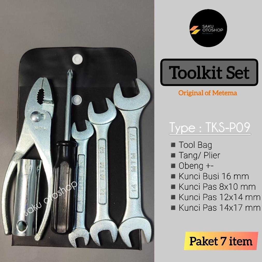 Toolkit motor set/kunci motor lengkap bebek dan matic /kunci busi /kunci pas/tang/obeng/