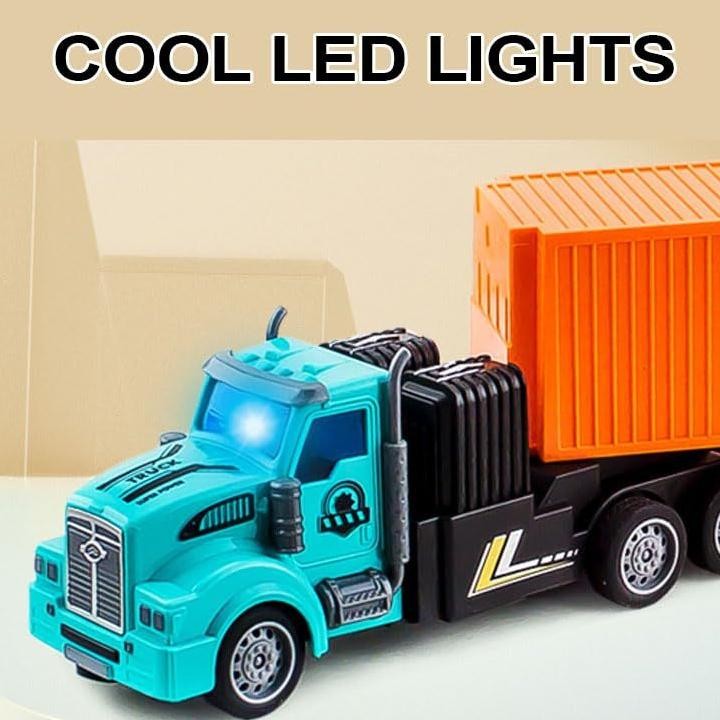 Hj-43 Truk Panjang Telolet Rc Dump Truk Basuri Telolet Remot Mainan Mobil Remote Control Dump Truck 