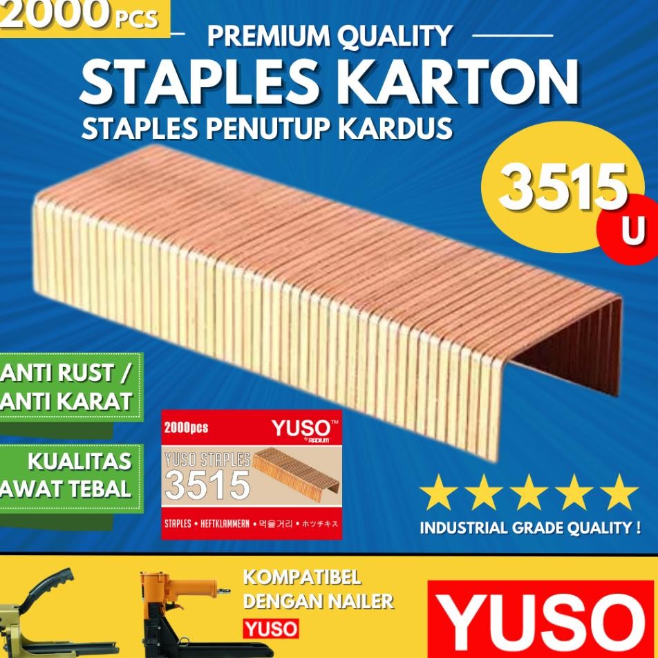 

Isi Staples Karton Kardus 3515 Yuso Carton Besar 3515U 15Mm