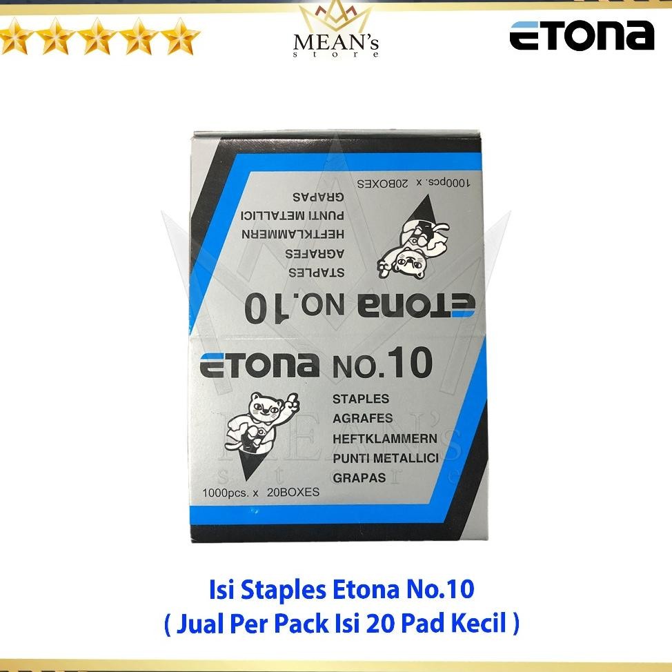 

Isi Staples Etona No.10 Untuk Stapler Hd10 Hd10D Hds