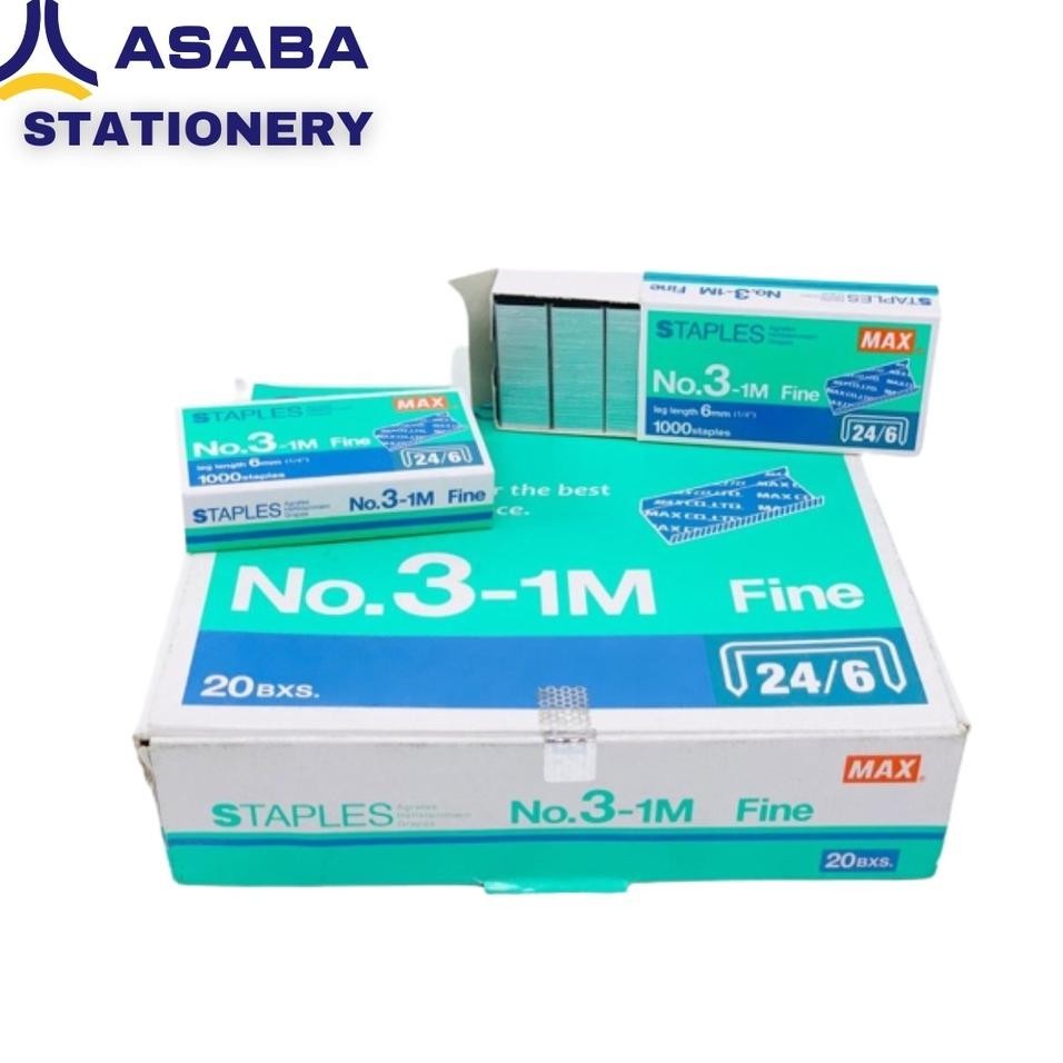 

Max Staples Isi Staples No.31M Isi 20 Box 1 Pa