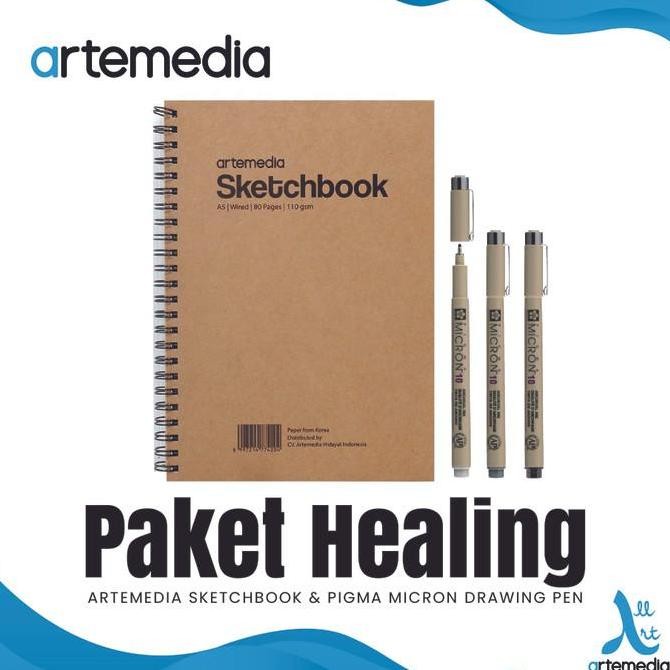 

Produk Baru!! Paket Alat Gambar: Artemedia Sketchbook + Pigma Micron Pen + Kertas Gambar