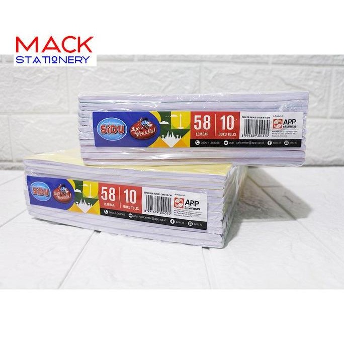 

READY SIDU BUKU TULIS SINAR DUNIA 58 LEMBAR 1 PAK ISI 10 BUKU ORIGINAL