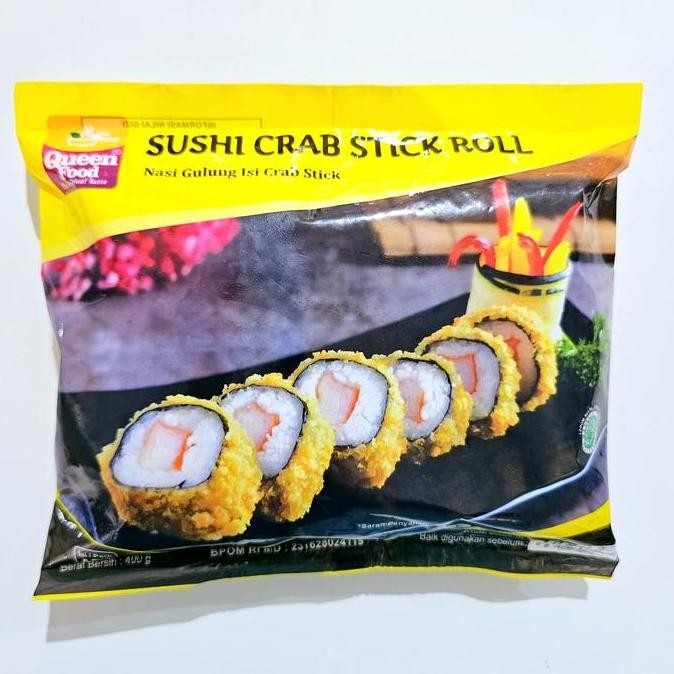 

Produk Baru!! Queen Food Crab Stick Sushi 4s Imitasi Kepiting Frozen Siap Pakai