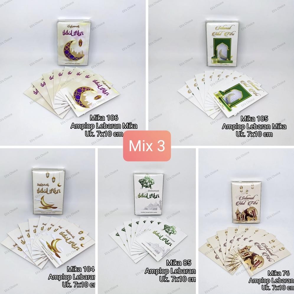 

Murah [Mix Isi 50] Amplop / Angpao Lebaran Mika Hari Raya Idul Fitri Ramadhan 2023 Mika Mix Isi 50 Lembar Termurah Ready Stock Cod