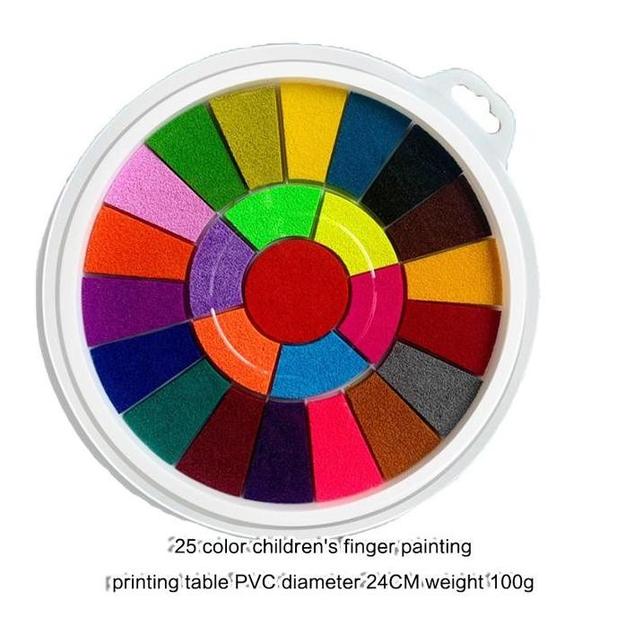

25 Warna Cap Tangan Finger Painting Anak Melukis Dengan Jari