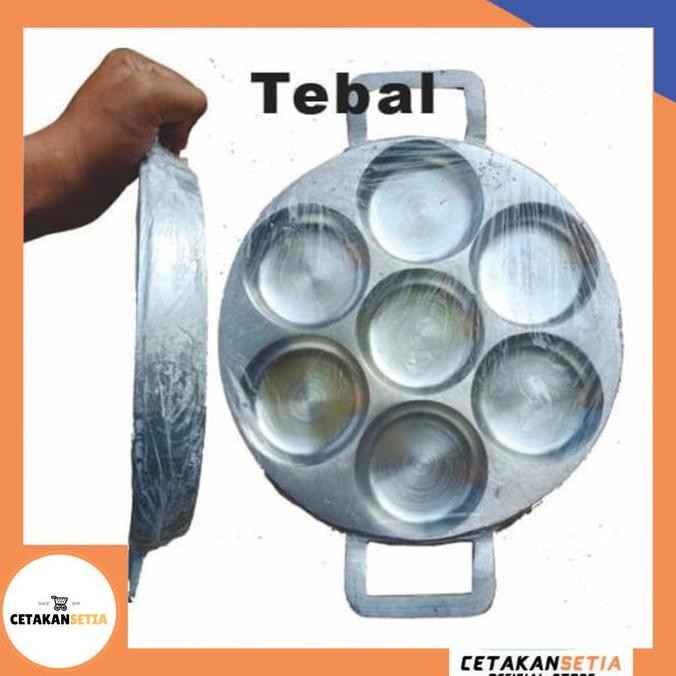 Cetakan Kue Lumpur 7 Lubang Tebal | Cara Bikang | Martabak Mini EDDY