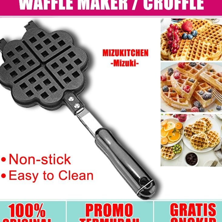 Cetakan Kue Waffle Diatas Kompor Loyang Croffle Maker Tanpa Listrik Gm2173 Single Crofel Wafel