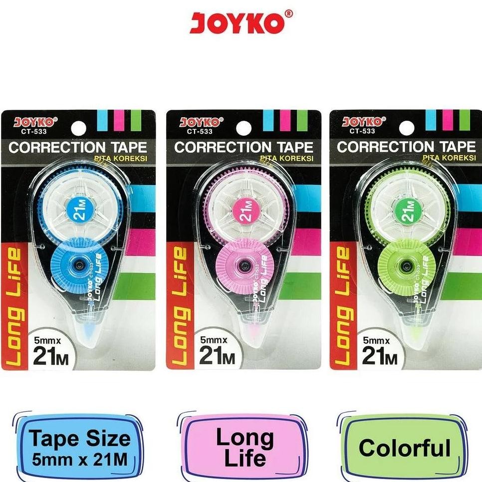 

Joyko Correction Tape Cortep Ct533 Tersedia 1 Pa 12 Pcs 6 Pcs 3 Pcs