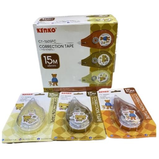 

Lusin Tipex Correction Pen Tape Kertas Kenko Ct1505Fc