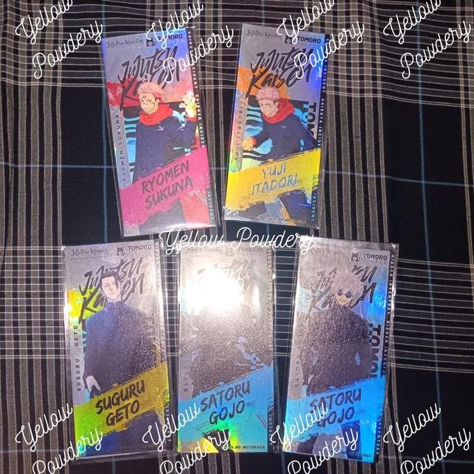 JUJUTSU KAISEN X TOMORO COFFEE LIMITED EDITION CARD SATORU GOJO GETO NOBARA ITADORI YUJI MEGUMI OFFI
