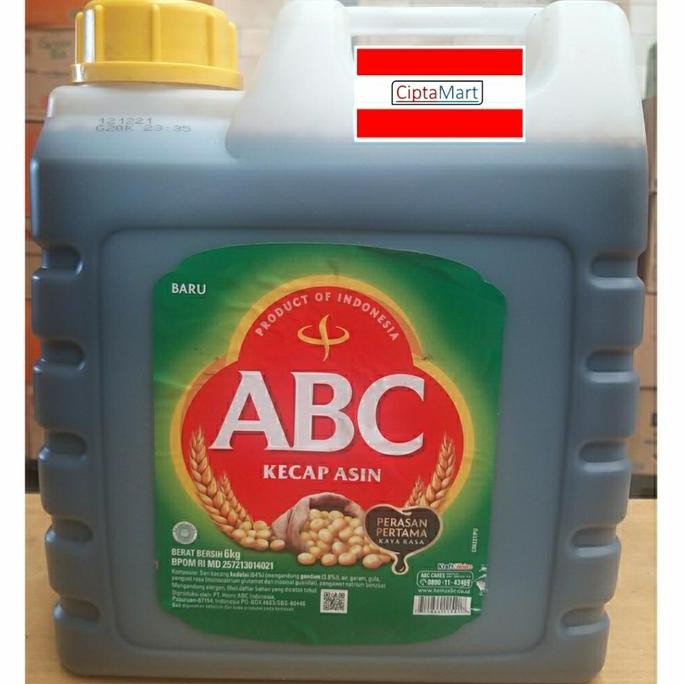 

Promo Kecap Asin ABC 6 Kg | Jerigen Kecap Asin ABC untuk Masakan Harian