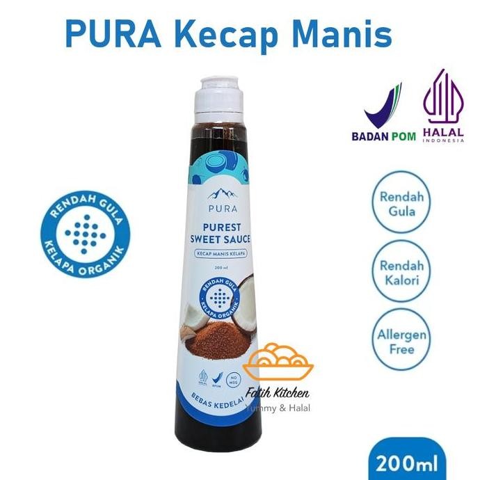 

Promo PURA Kecap Manis Organik 200ml - Kelapa Murni, Rendah Gula, Tanpa MSG