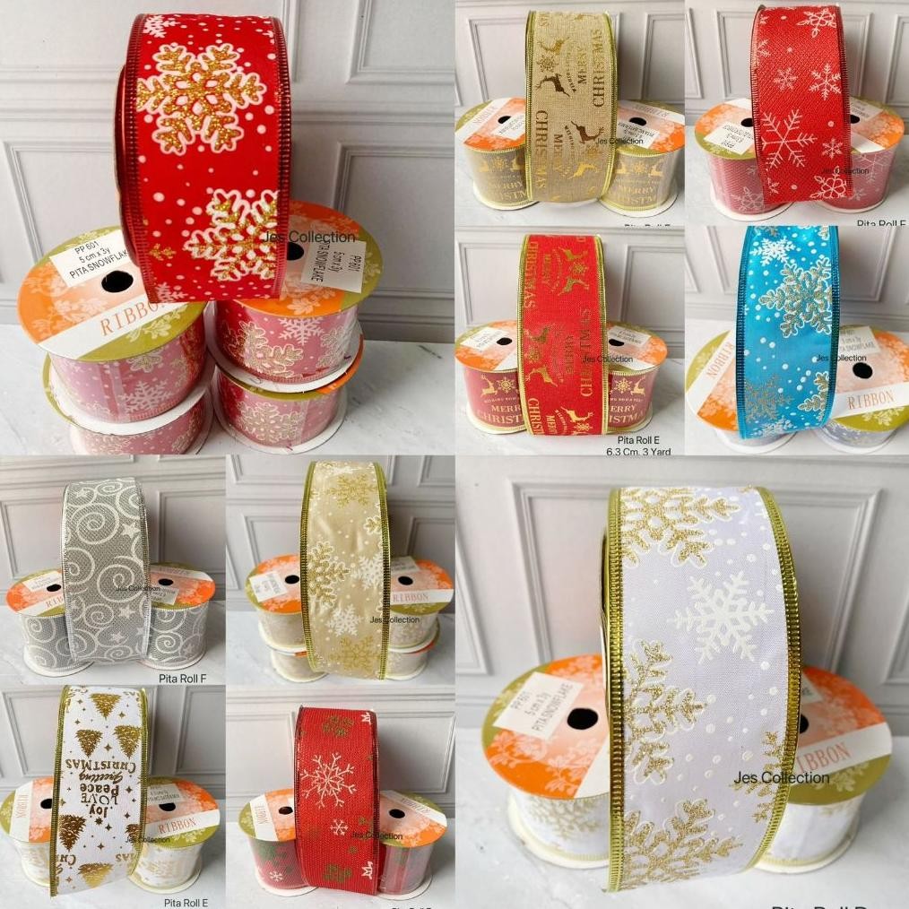 

Terbaru Pita Glitter Natal Pinggir Kawat Pita Parcel Pita Christmas Pita Hiasan Cantik Lebar Besar Gratis Ongkir