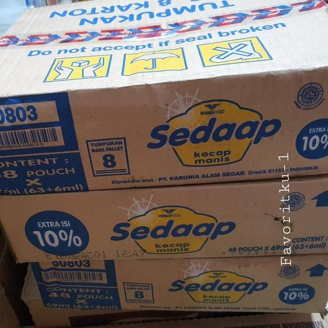 

Promo Kecap Manis Sedaap 63ml Pouch - 1 Dus Isi 48 Pouch, Kecap Manis Praktis